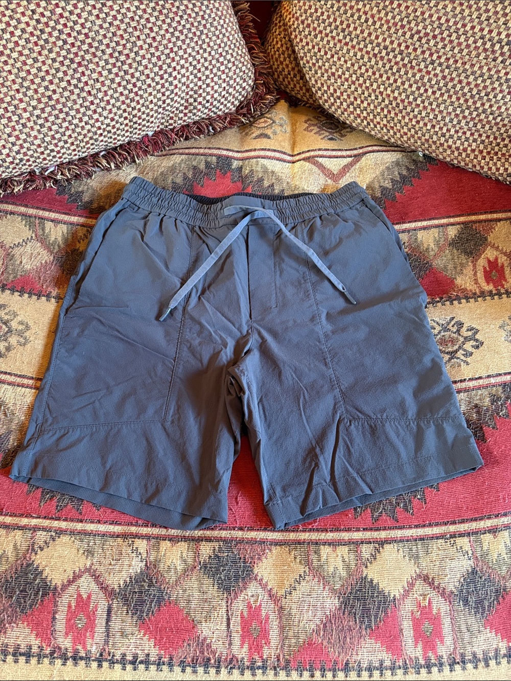 lululemon athletica Men's Slate Blue Athletic Drawstring Shorts